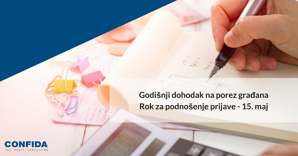 Rok za prijavu godišnjeg poreza na dohodak građana