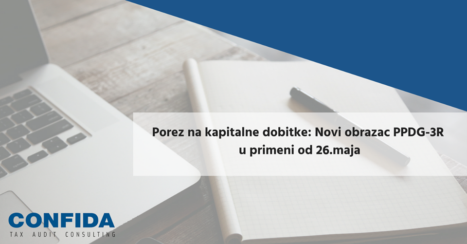 poreska prijava za utvrđivanje poreza na kapitalne dobitke