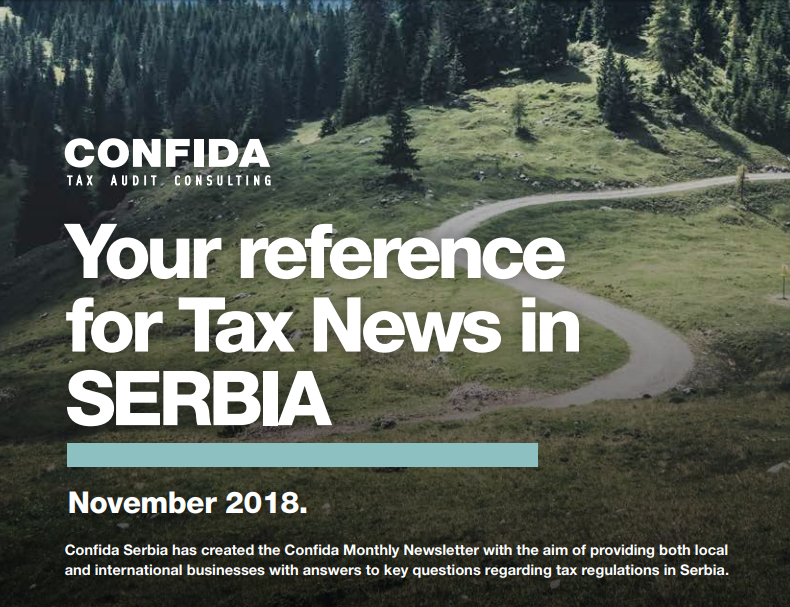 poreske vesti Novembar 2018