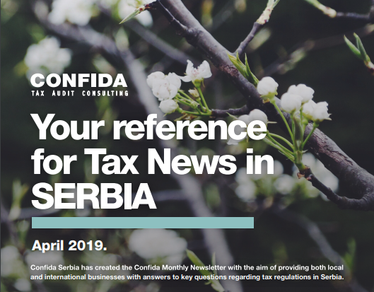 poreske vesti Srbija April 2019