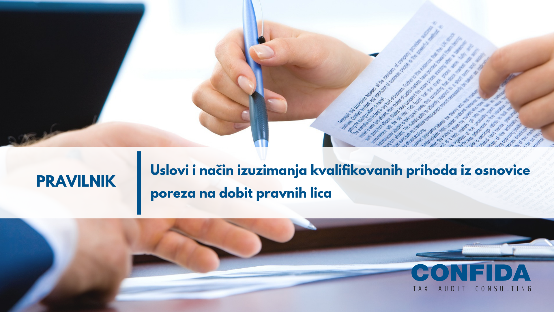 Pravilniku o uslovima i načinu izuzimanja kvalifikovanih prihoda