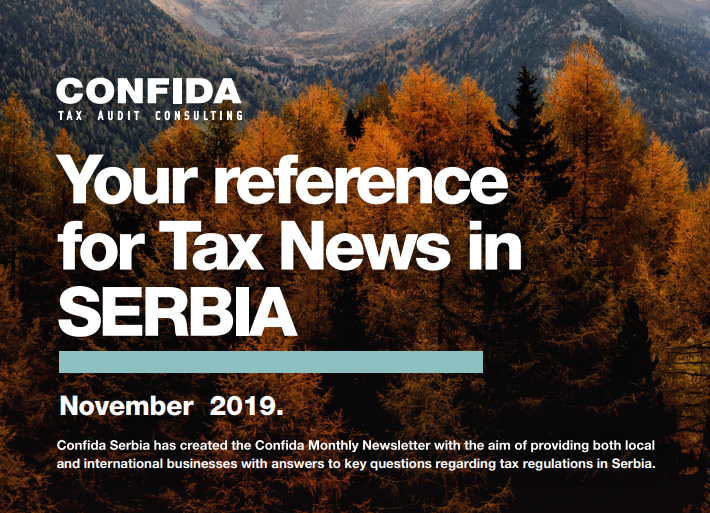 poreske vesti Novembar 2019