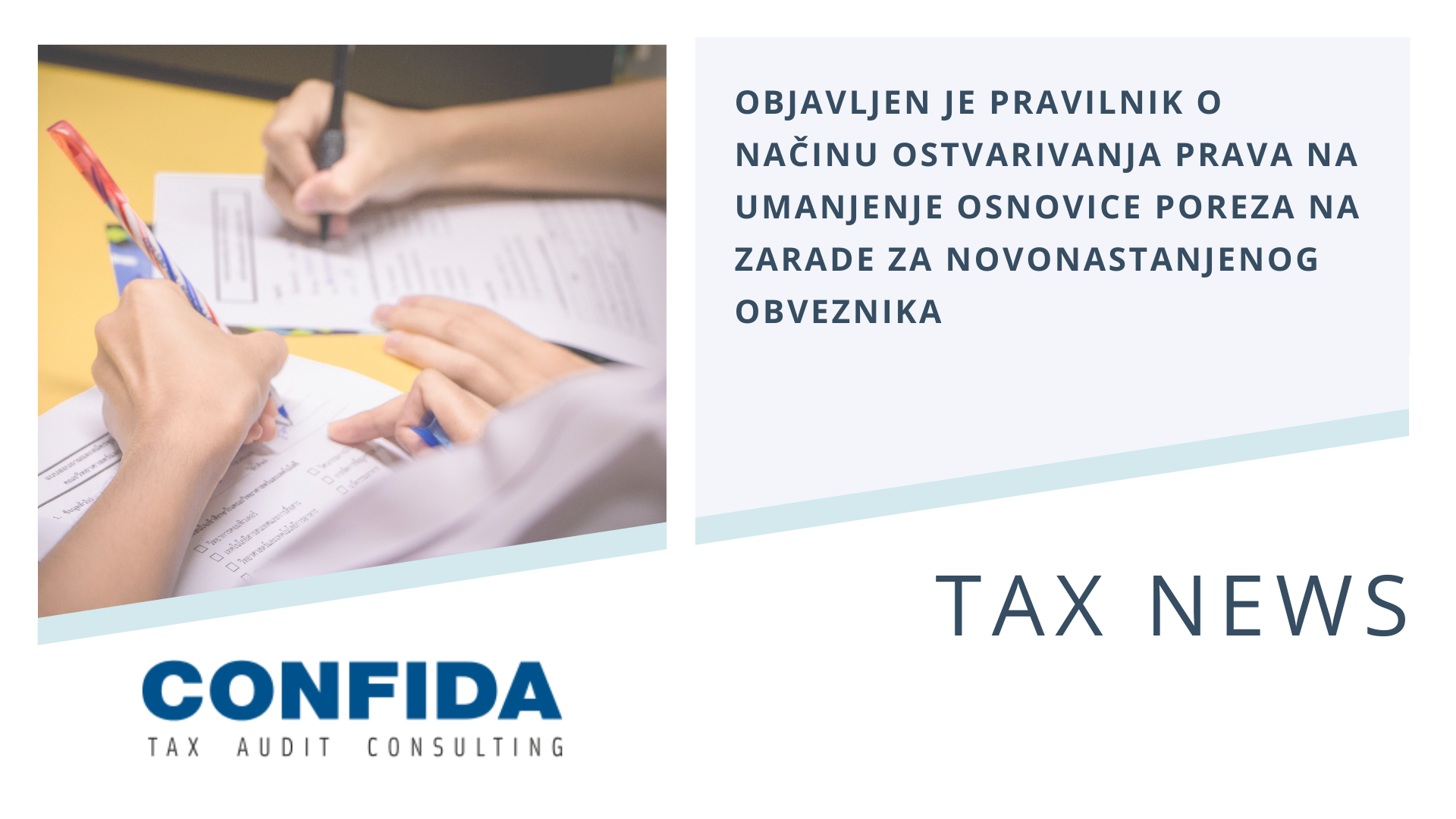 Pravilnik o načinu ostvarivanja prava na umanjenje osnovice poreza