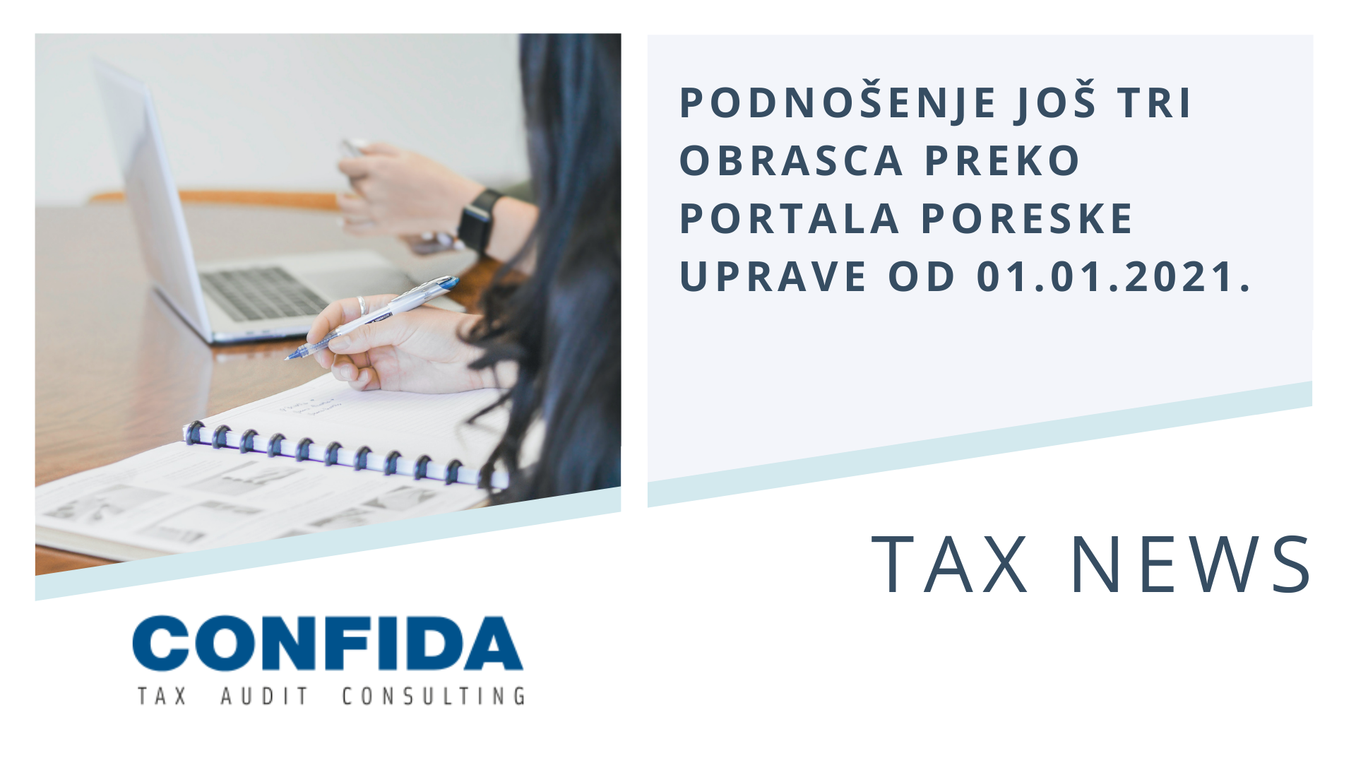 Poreska uprava omogućila podnošenje još tri obrasca preko portala Poreske uprave od 01.01.2021.