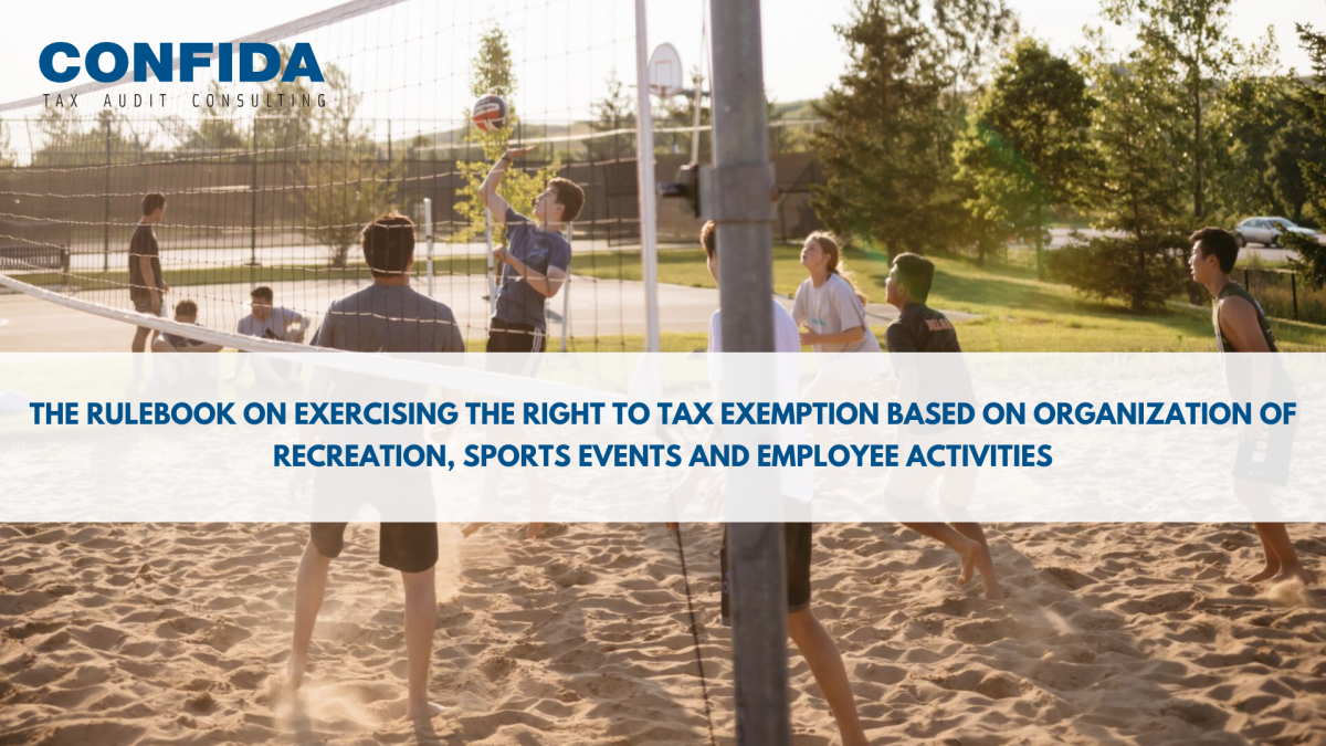 Recreation, sports events and employee activities